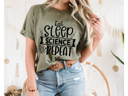 Eat Sleep Science Repeat T-Shirt