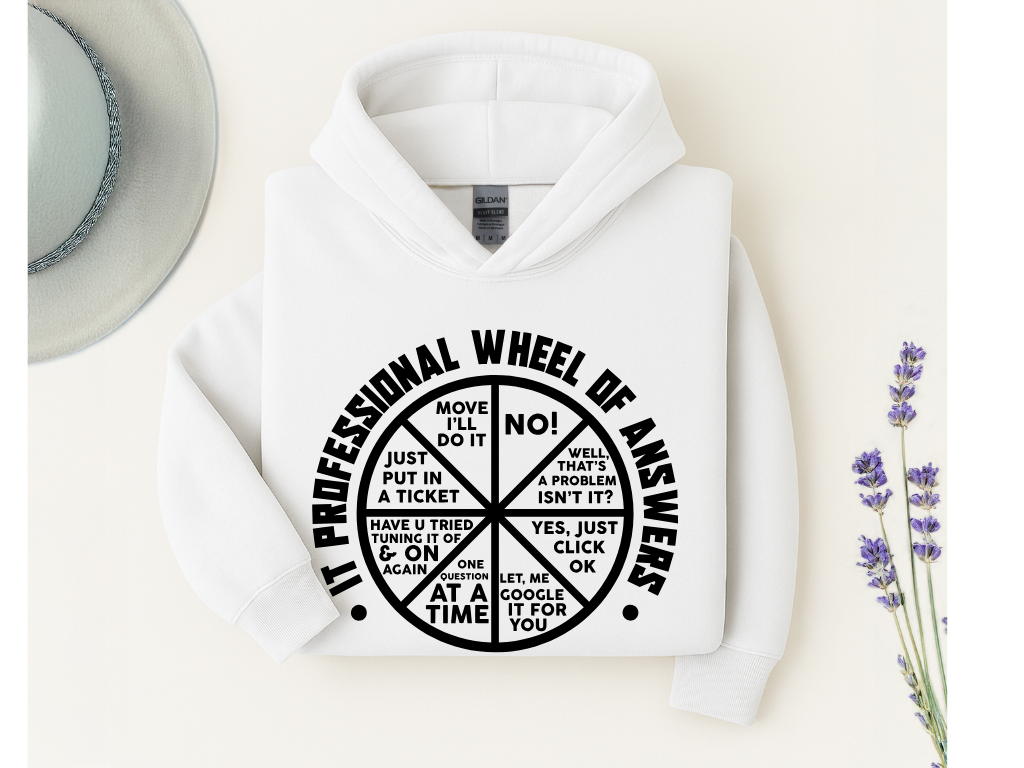 IT Professional Wheel of Answers Hoodie