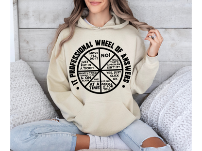 IT Professional Wheel of Answers Hoodie