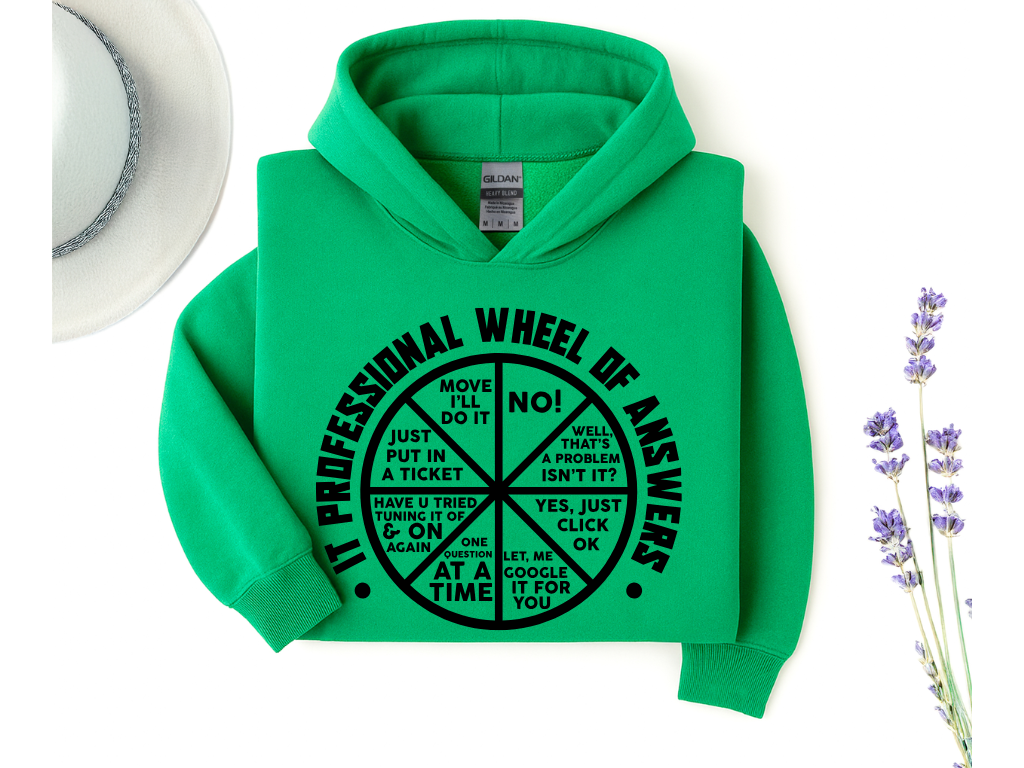 IT Professional Wheel of Answers Hoodie