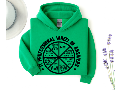 IT Professional Wheel of Answers Hoodie