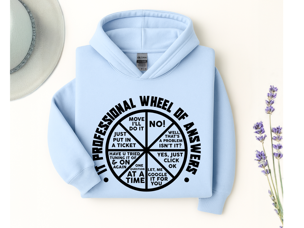 IT Professional Wheel of Answers Hoodie