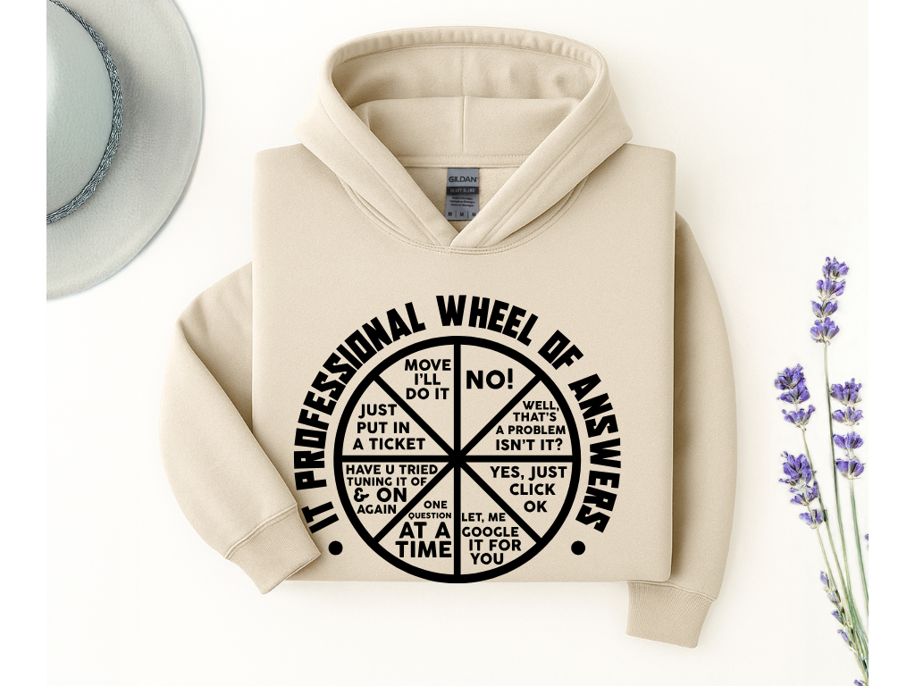 IT Professional Wheel of Answers Hoodie