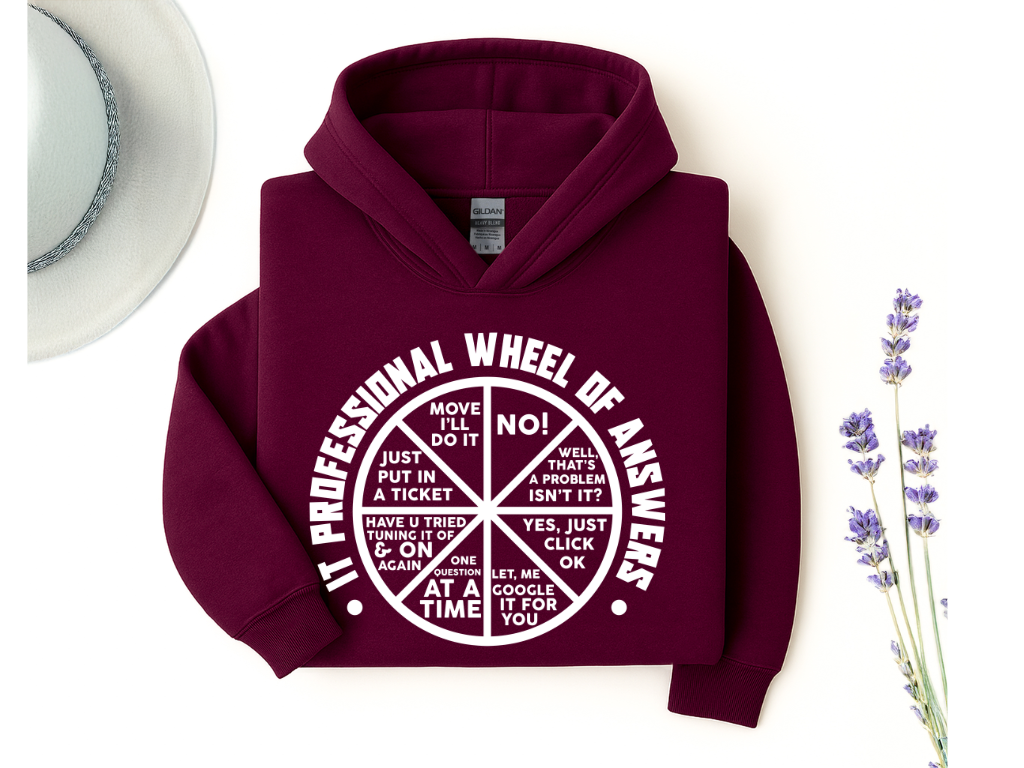 IT Professional Wheel of Answers Hoodie