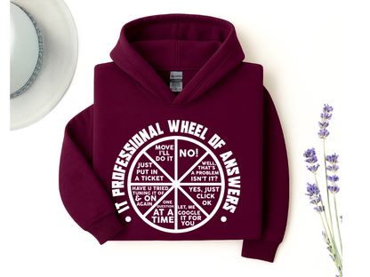 IT Professional Wheel of Answers Hoodie