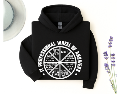IT Professional Wheel of Answers Hoodie