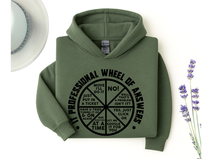 IT Professional Wheel of Answers Hoodie