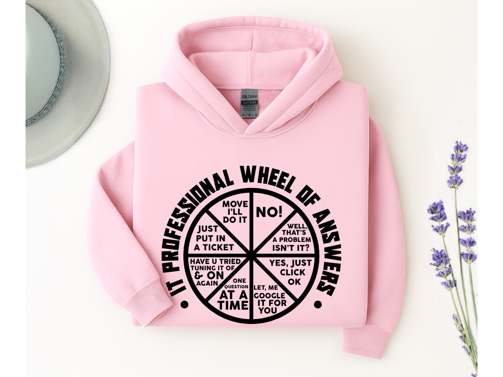 IT Professional Wheel of Answers Hoodie