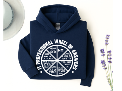 IT Professional Wheel of Answers Hoodie