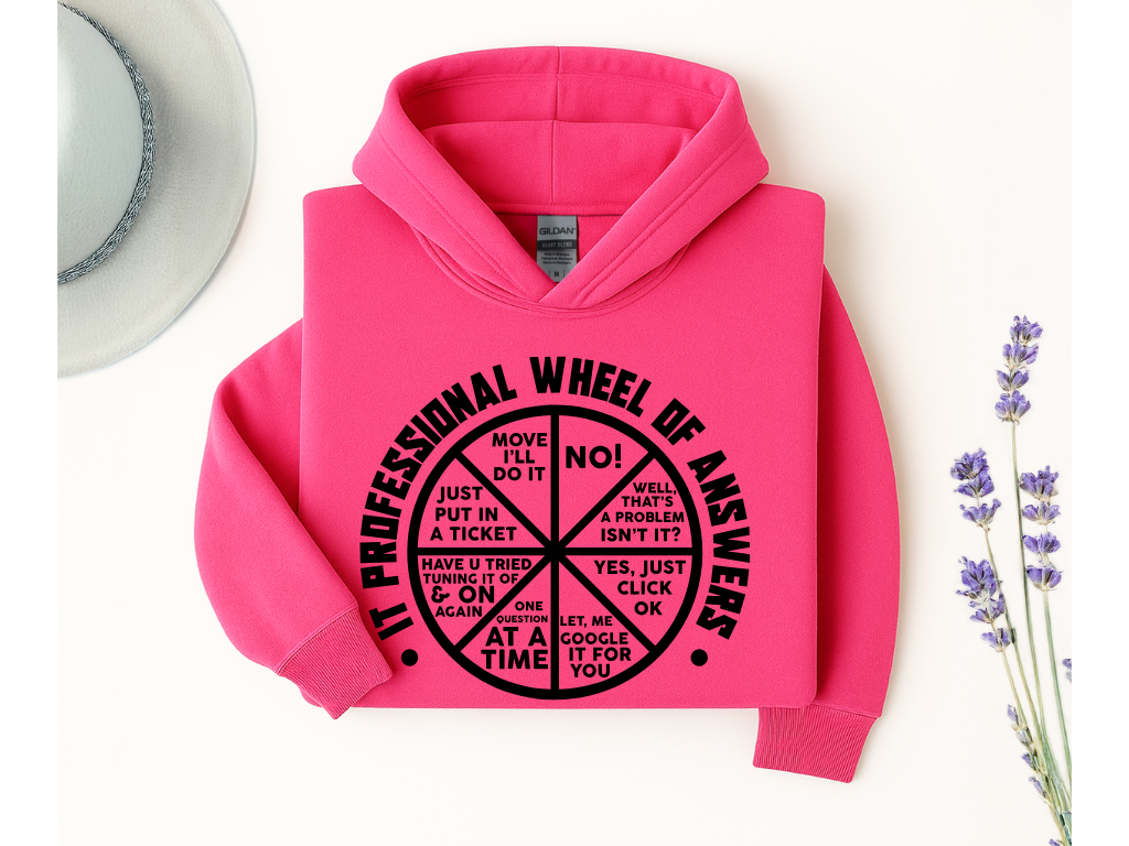 IT Professional Wheel of Answers Hoodie