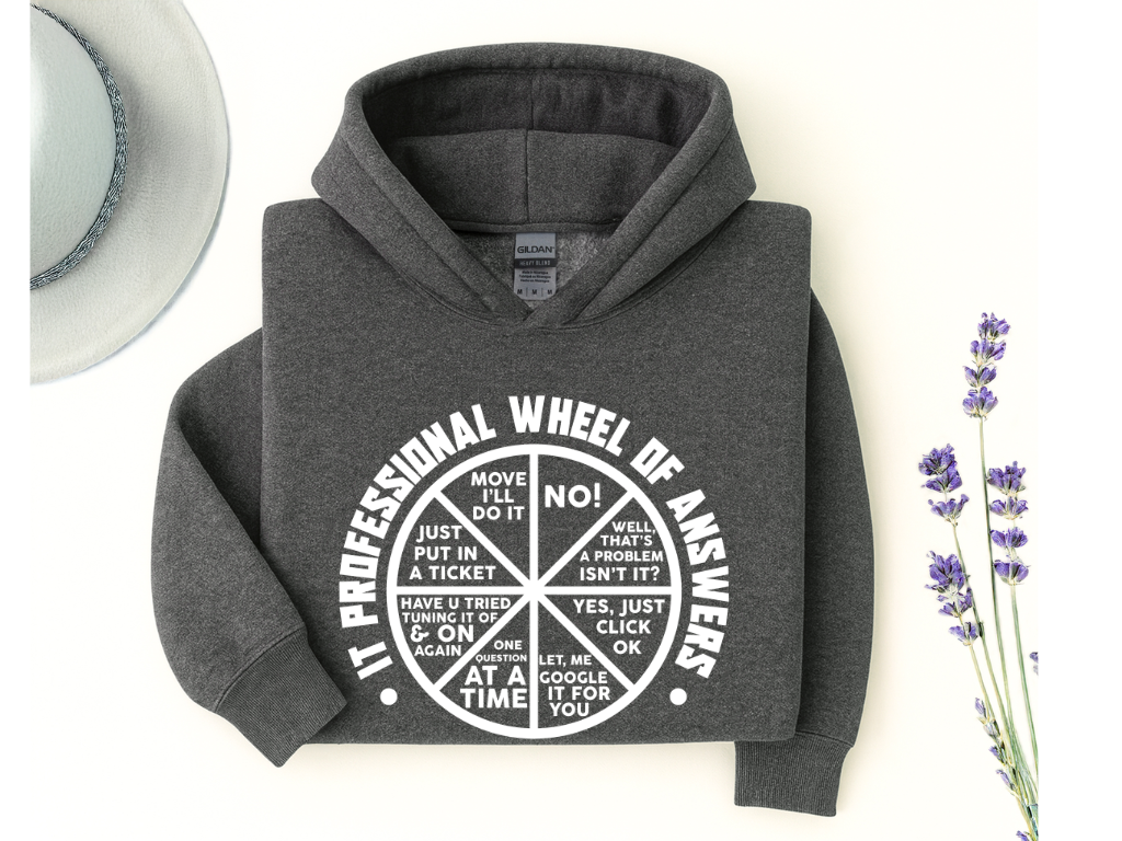 IT Professional Wheel of Answers Hoodie