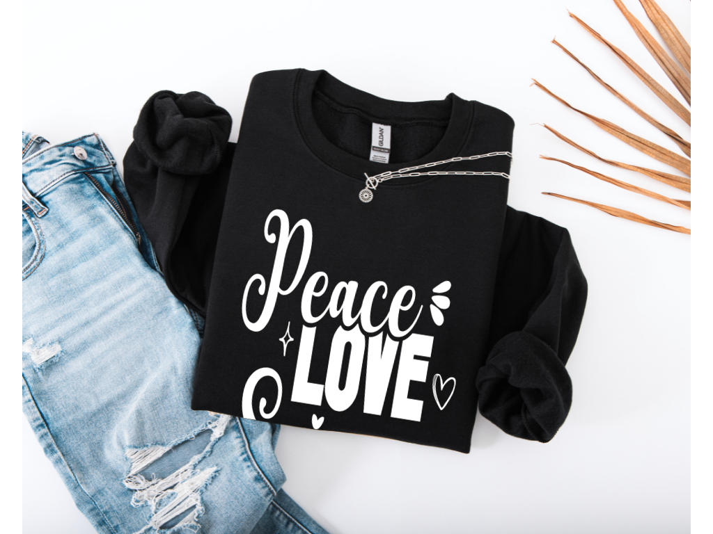 Peace Love Science Crewneck