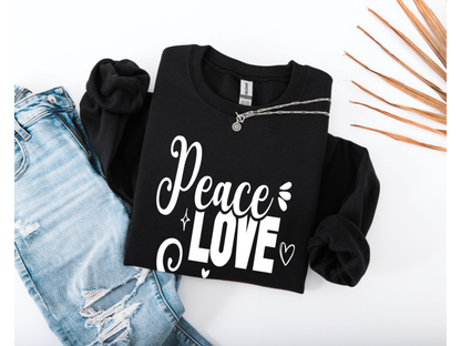 Peace Love Science Crewneck