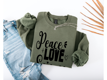 Peace Love Science Crewneck