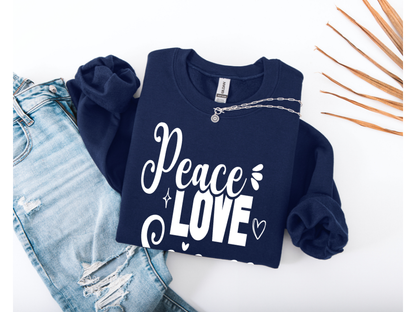 Peace Love Science Crewneck