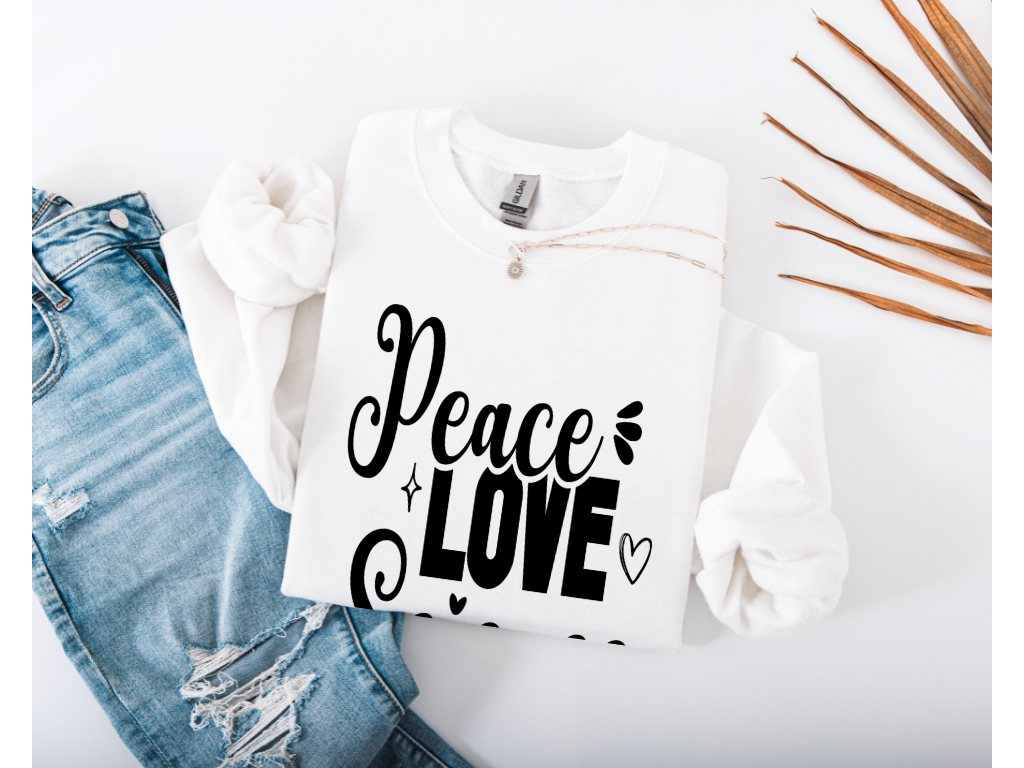 Peace Love Science Crewneck