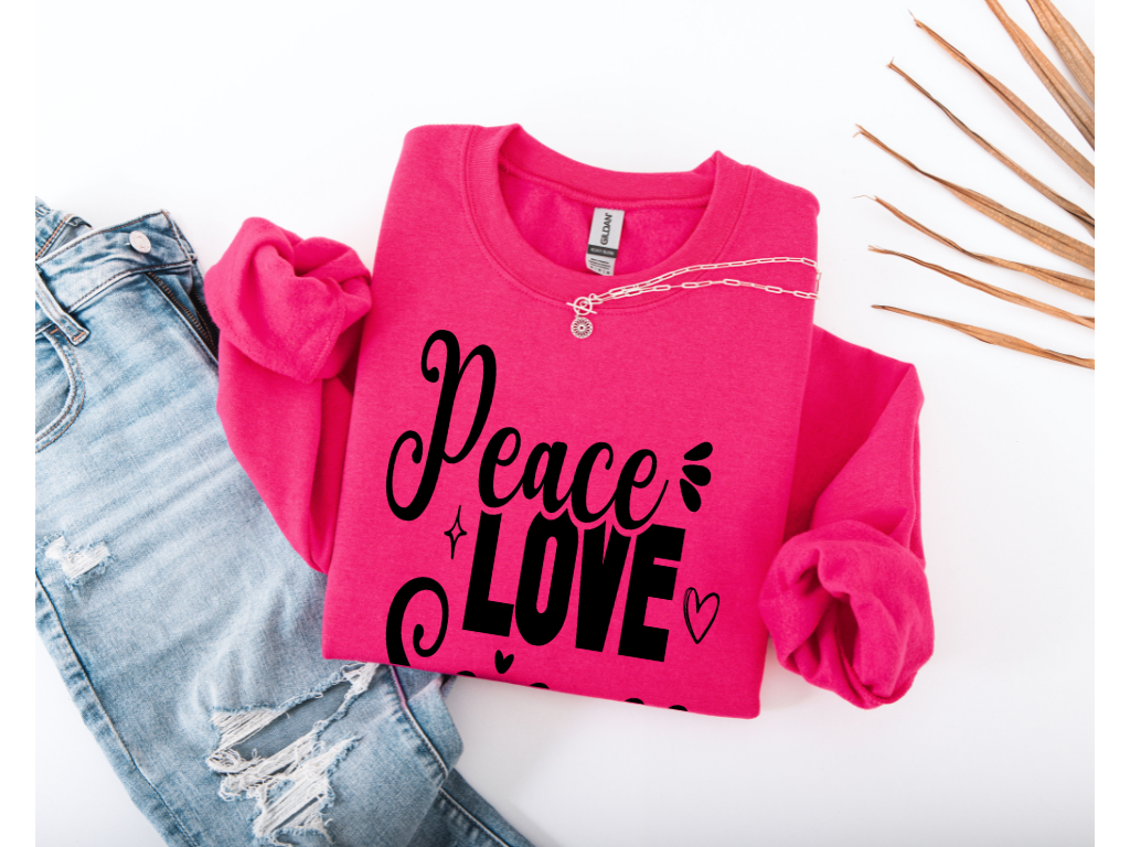 Peace Love Science Crewneck