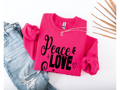 Peace Love Science Crewneck