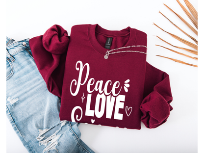 Peace Love Science Crewneck