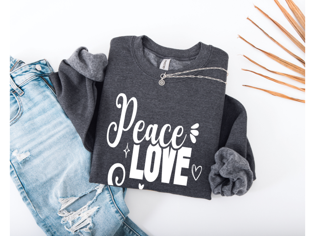 Peace Love Science Crewneck
