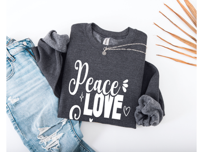 Peace Love Science Crewneck