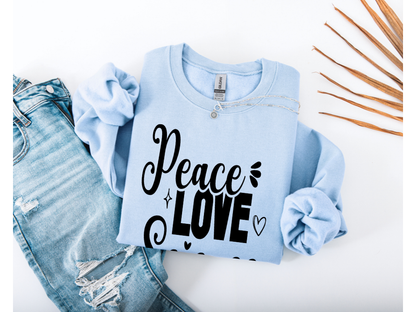 Peace Love Science Crewneck