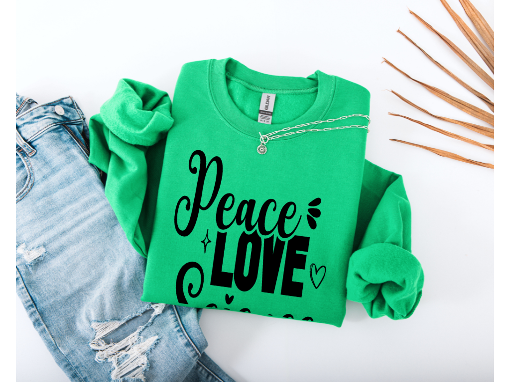 Peace Love Science Crewneck
