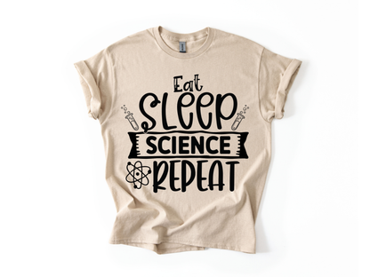 Eat Sleep Science Repeat T-Shirt