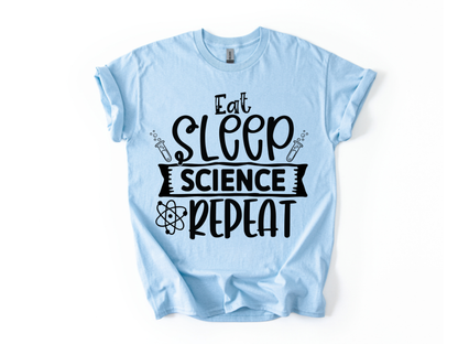Eat Sleep Science Repeat T-Shirt