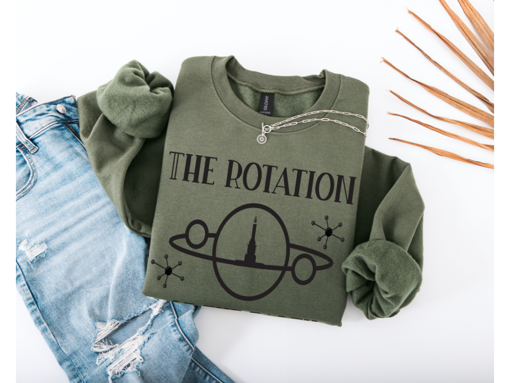 The Rotation of the Earth Really Makes My Day Crewneck